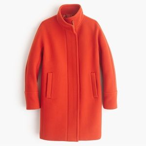 J. Crew stadium cloth cocoon coat 4t heather tigerlilly